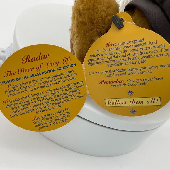 Pickford Bears Brass Button Collectibles Vintage Radar The Flying Bear NWT - Picture 9 of 9